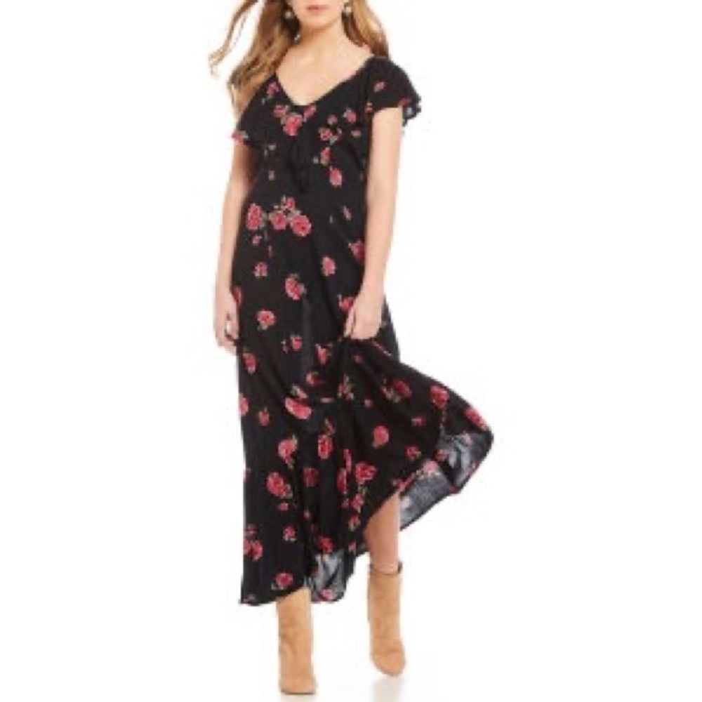 Billabong “Southern Border” Floral Maxi Dress SM